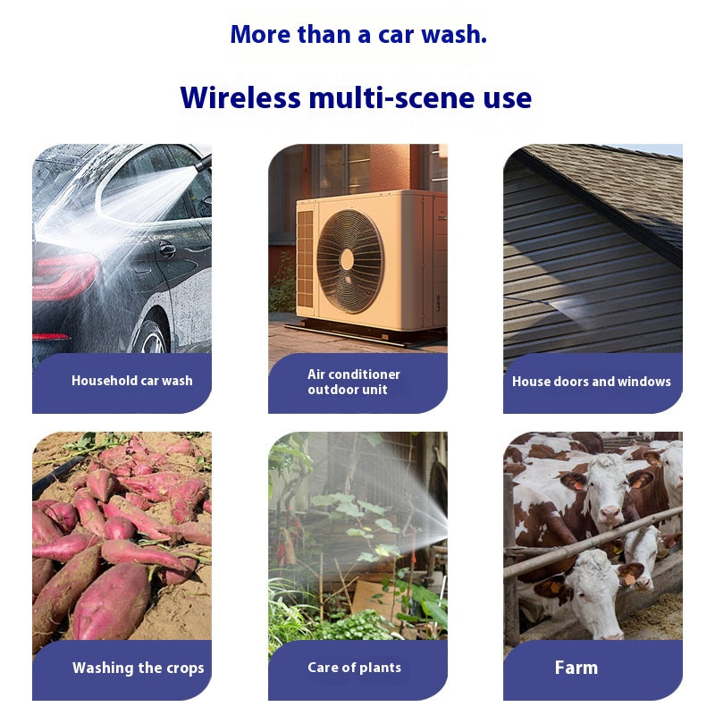 Cordless High-Pressure Washer Gun | Portable Power Washer for Home & Outdoor Cleaning 🌍🚗