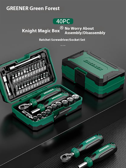 40 - piece Home & Car Toolbox Set