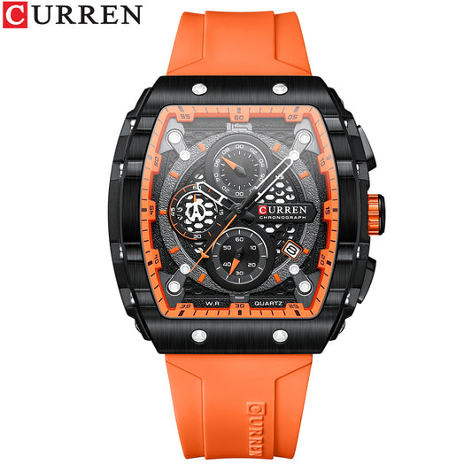 CURREN 8442 Chronograph Watch – Waterproof, Date, Six-Hands ⏱ Limited-Time Flash Deal! 🔥
