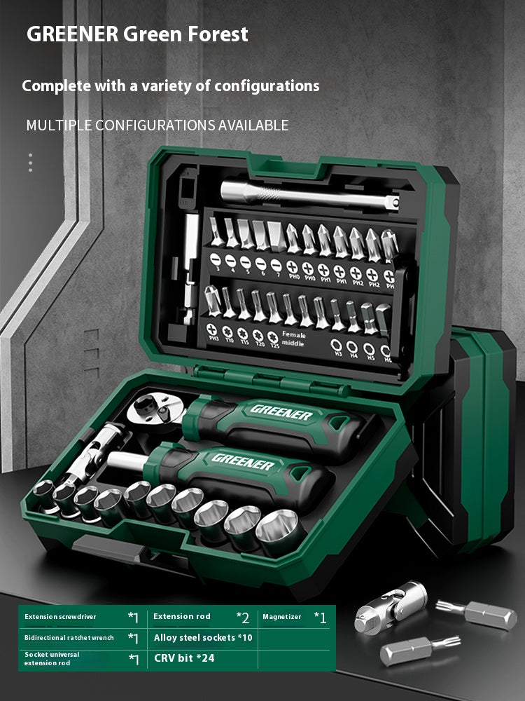 40 - piece Home & Car Toolbox Set