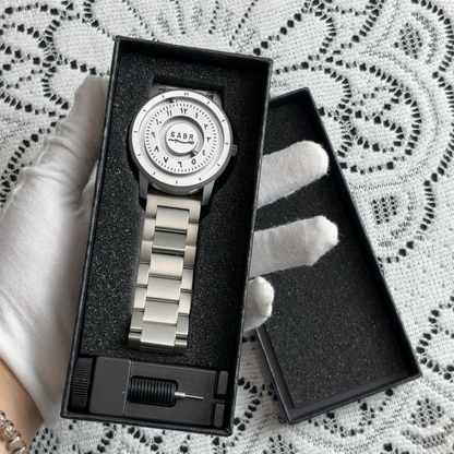 🔥Black Friday 50% OFF🔥 – SABR Arabic Numeral Magnetic Ball Watch | No-Hands Design, Futuristic Men’s Quartz