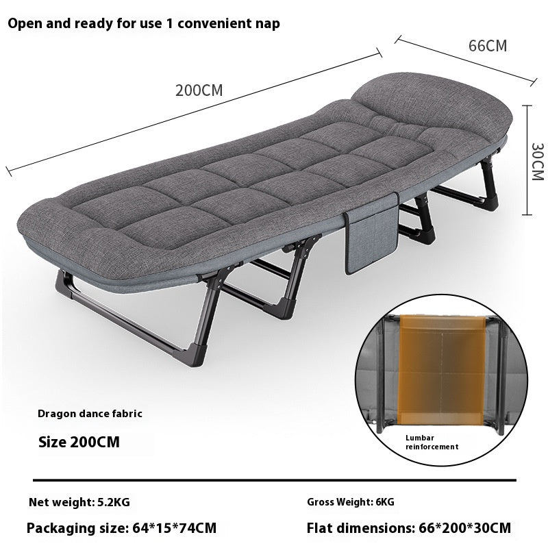 Portable Foldable Nap Cot – Lightweight Single Sleeper Bed for Office, Outdoor & Care Use