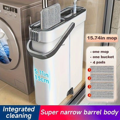 YiTuoClean Hands-Free Mop - One Sweep to Total Clean